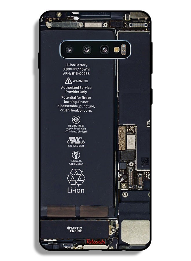 Tolwak Samsung Galaxy S10 Plus Protective Case Cover Phone Circuit Pattern - Image 2