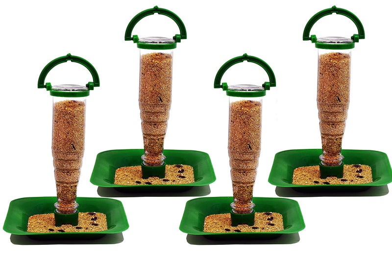 Skybeings Nano Bird Food Feeder (Green, Pack of 4) - Image 5