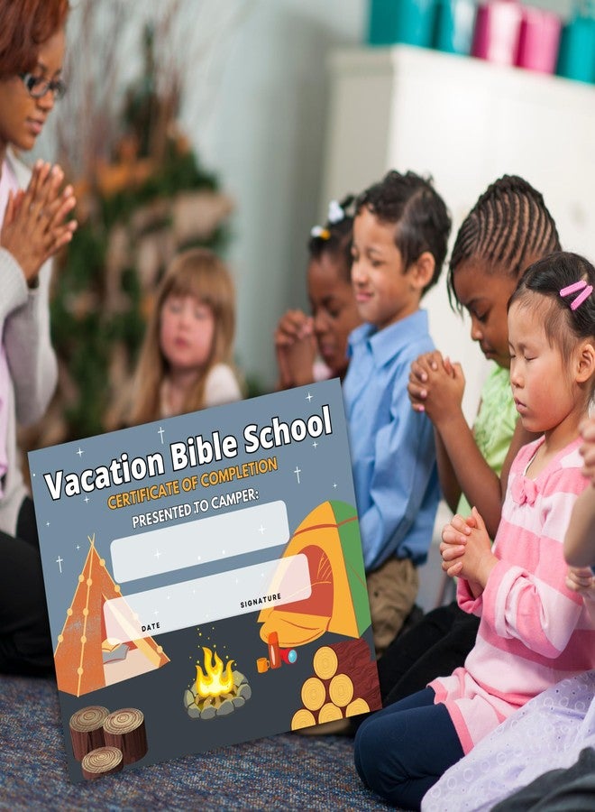 Lashicorn Vacation Bible School VBS Certificate of Completion Award | 50 pk 8.5x11” Camping Outdoor Camp Fire Themed Participation - Image 5