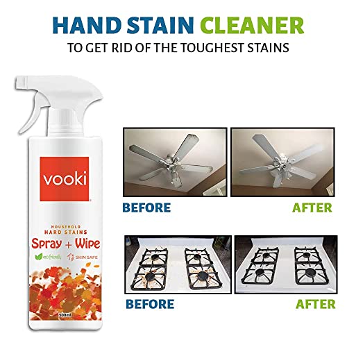 Vooki Eco-Friendly Kitchen Cleaning Spray & Lime Scale Remover Combo for Bathroom, Tap, Hard Water Stains, Gas Stove, Chimney, Tough Grease & Stains, Home and Commercial Use - 500ml (Pack of 2) - Image 5