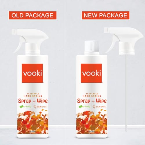 Vooki Eco-Friendly Kitchen Cleaning Spray & Lime Scale Remover Combo for Bathroom, Tap, Hard Water Stains, Gas Stove, Chimney, Tough Grease & Stains, Home and Commercial Use - 500ml (Pack of 2) - Image 3