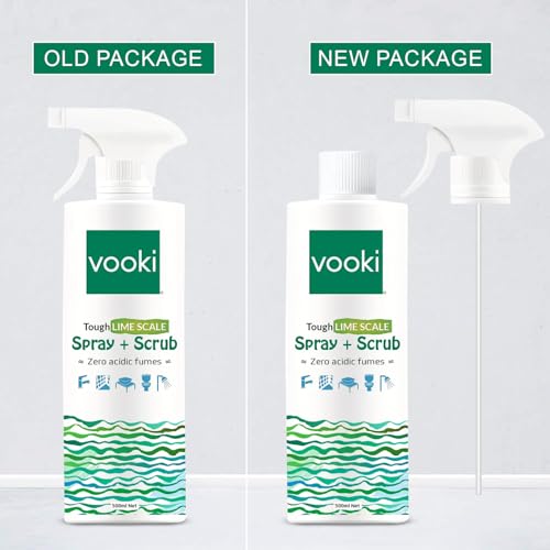 Vooki Eco-Friendly Kitchen Cleaning Spray & Lime Scale Remover Combo for Bathroom, Tap, Hard Water Stains, Gas Stove, Chimney, Tough Grease & Stains, Home and Commercial Use - 500ml (Pack of 2) - Image 4