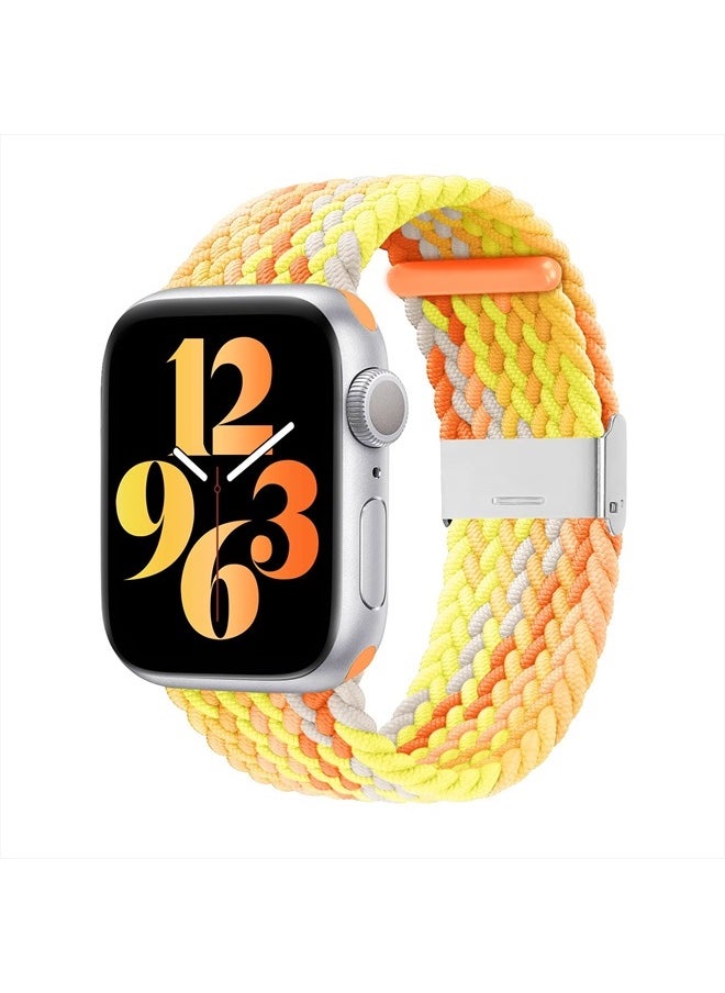 Bandiction - Stretchy Braided Solo Loop Bands Compatible with Apple Watch Band 44mm 40mm 38mm 42mm 41mm 45mm 49mm iWatch Bands Women Men, Elastic Strap for iWatch Ultra SE Series 8/7/6/5/4/3/2/1 - Image 1