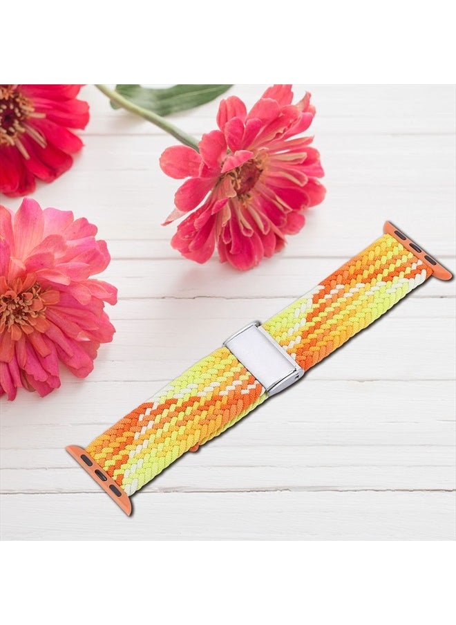 Bandiction - Stretchy Braided Solo Loop Bands Compatible with Apple Watch Band 44mm 40mm 38mm 42mm 41mm 45mm 49mm iWatch Bands Women Men, Elastic Strap for iWatch Ultra SE Series 8/7/6/5/4/3/2/1 - Image 1