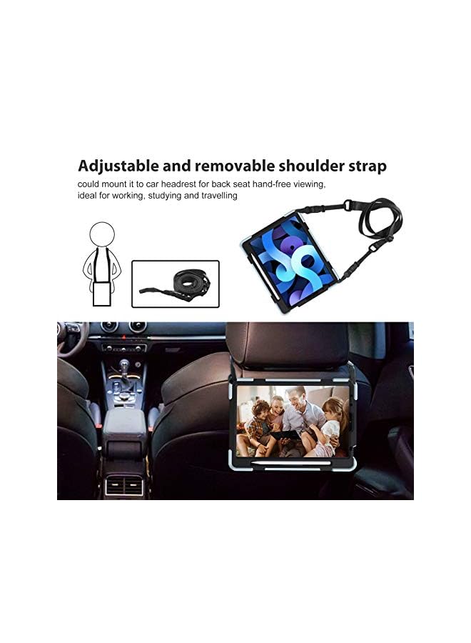 Procases Ipad Air 4 Rugged Case 10.9 Inch 2020 Ipad Air 4Th Gen Case, Heavy Duty Shockproof Rotating Kickstand Protective Cover For 2020 Ipad Air 10.9" 4Th Gen A2316 A2324 A2325 A2072 -Grey And Black - Image 4