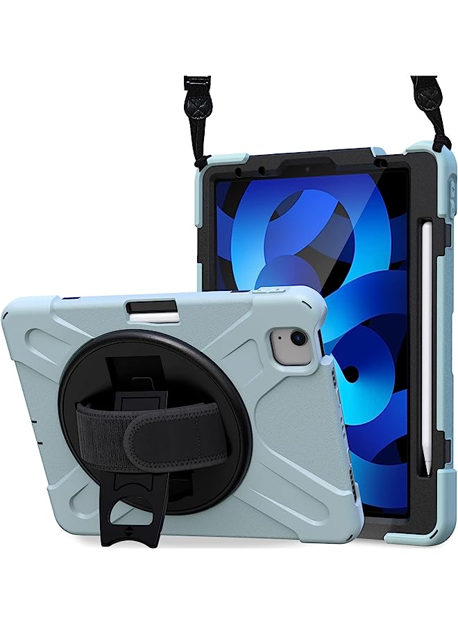 Procases Ipad Air 4 Rugged Case 10.9 Inch 2020 Ipad Air 4Th Gen Case, Heavy Duty Shockproof Rotating Kickstand Protective Cover For 2020 Ipad Air 10.9" 4Th Gen A2316 A2324 A2325 A2072 -Grey And Black - Image 1