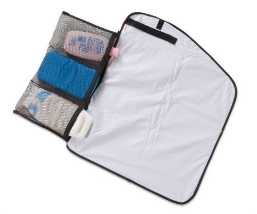 Diono Change 'n Go Baby Diaper Changing Mat, Portable, Lightweight Travel Diaper Station Kit With Waterproof Cushioned Pad, Black - Image 5