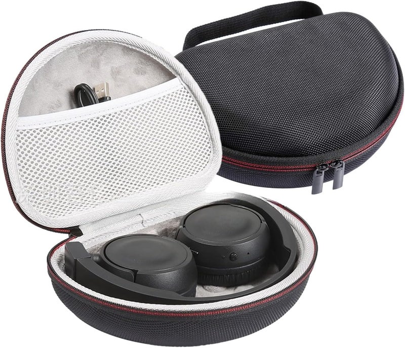 eWINNER Headphone Case for JBL T450BT/500BT Wireless Bluetooth Headset, Headphone Travel Carrying Case Storage Bag Pouch Compatible with JBL T450BT/500BT - Black - Image 1