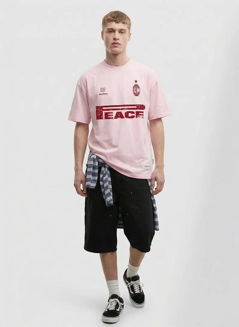 Another Cotton Lab Peace Crew Neck T-Shirt - Unisex