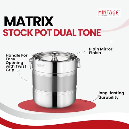 Mintage Milk Barni 1.5 Litre | Platinum Plain Milk Can/Oil Can | Dolu Jar Ghee Dolchi | Heavy Body Milk Container | Steel Milk Pot With Lid |Milk Storage Barni With Lid | Stock Pot Barni for Pickle - Image 3