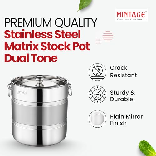 Mintage Milk Barni 1.5 Litre | Platinum Plain Milk Can/Oil Can | Dolu Jar Ghee Dolchi | Heavy Body Milk Container | Steel Milk Pot With Lid |Milk Storage Barni With Lid | Stock Pot Barni for Pickle - Image 5