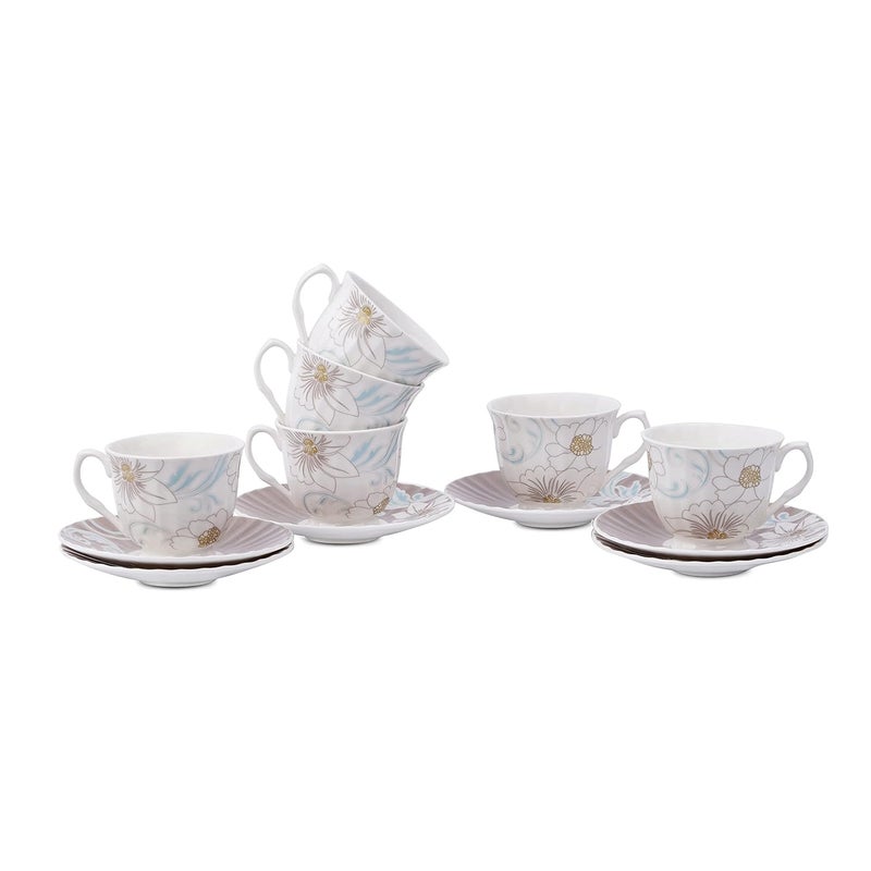 Dandy lines England by DATA Dandy Lines Classic Jodhpur Design Cups and Saucers53021 Pack of 12 - Image 2
