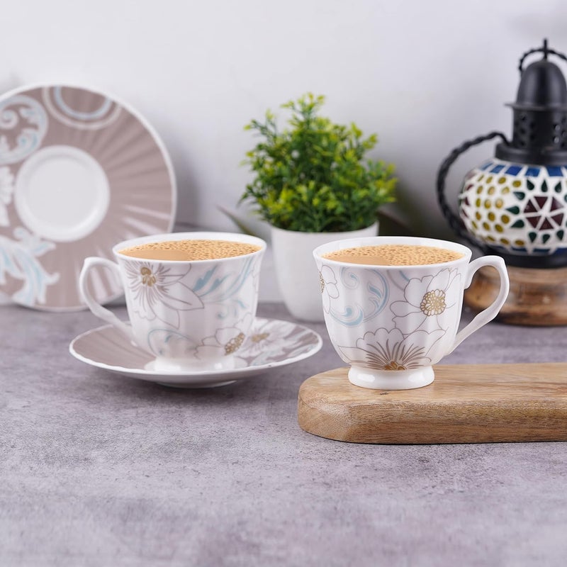 Dandy lines England by DATA Dandy Lines Classic Jodhpur Design Cups and Saucers53021 Pack of 12 - Image 1
