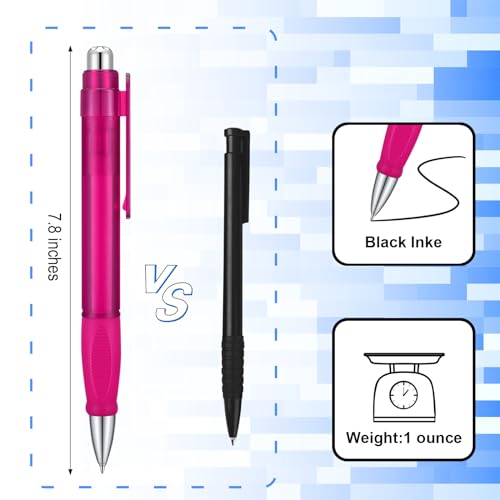 lyforx Big Pens Fat Pens Big Fat Pen - Enhanced Writing Stability for Arthritis and Elderly Easy Thick Grip 3pcs Magenta - Image 2
