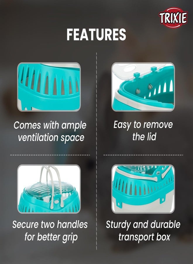 تريكسي: - صندوق نقل صغير | مصنوع من البلاستيك، يُفتح من الأعلى | مناسب للهامستر والحيوانات الصغيرة | قد يتم إرسال اللون حسب التوافر - Image 4