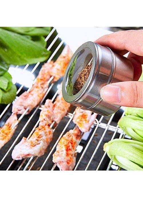 Shreerang Shreerang Stainless Steel Magnetic Spice Jar Set Condiment Container Set Condiment Set for Kitchen Masala Box  - Image 4