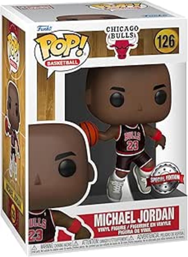Funko Pop! Sports: Basketball Nba Chicago Bulls - Michael Jordan No.23 Black Pinstripe (Exc) #126