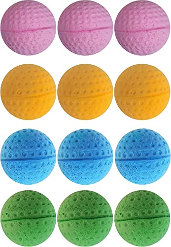 GINFH Cat Foam Ball Cat Sponge Ball Toy Soccer Toy 12Pack - Image 1