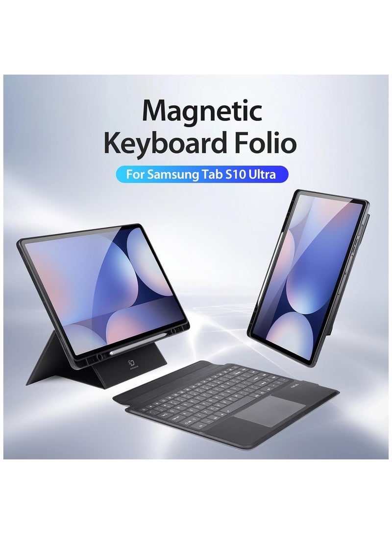 Trackpad Keyboard Compatible with Samsung Galaxy Tab S10 Ultra 14.6 inch 2024 Detachable Magic Keyboard Case With Pencil Holder For Tab S10 Ultra - Image 3