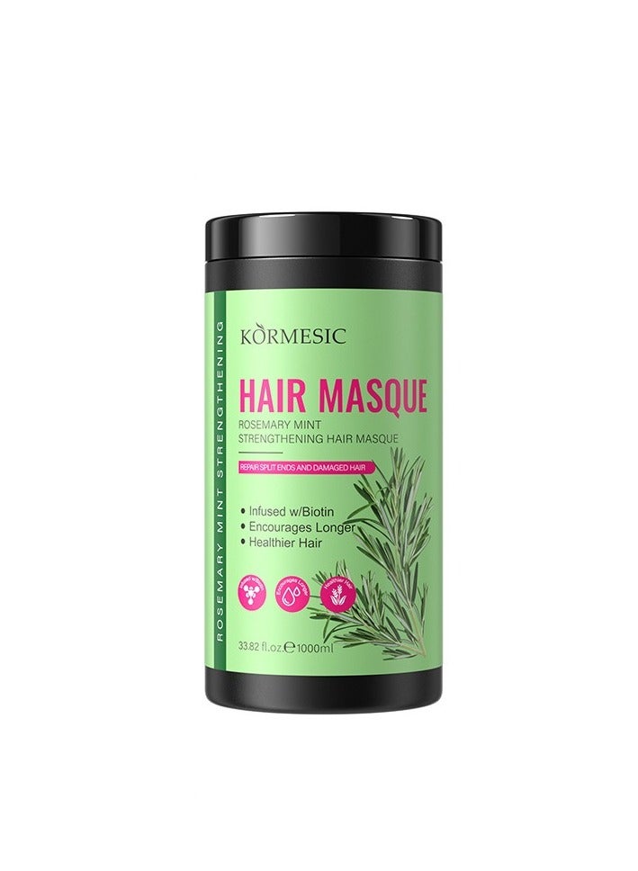 Kormesic Rosemary Mint Hair Mask 1000ml - Deep Conditioning & Refreshing - Image 1