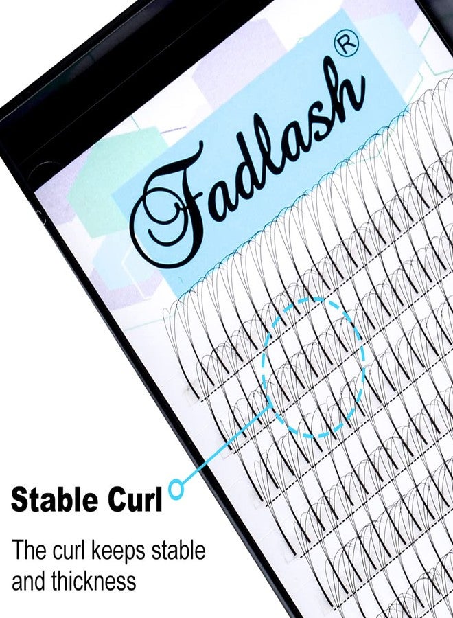 فادلاش وصلات رموش جاهزة، وصلات رموش على شكل حرف D، رموش طويلة الساق، وصلات رموش جاهزة، وصلات رموش كثيفة، وصلات رموش كثيفة جاهزة (3D-0.07D، 15 مم) - Image 3