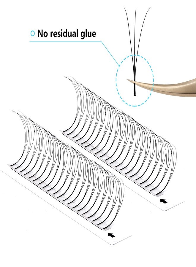 فادلاش وصلات رموش جاهزة، وصلات رموش على شكل حرف D، رموش طويلة الساق، وصلات رموش جاهزة، وصلات رموش كثيفة، وصلات رموش كثيفة جاهزة (3D-0.07D، 15 مم) - Image 5