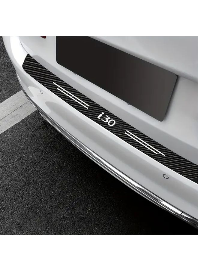 Carbon Fiber Car Door Sill Protector 5pcs Anti Scratch Trunk Bumper Guard - Image 4