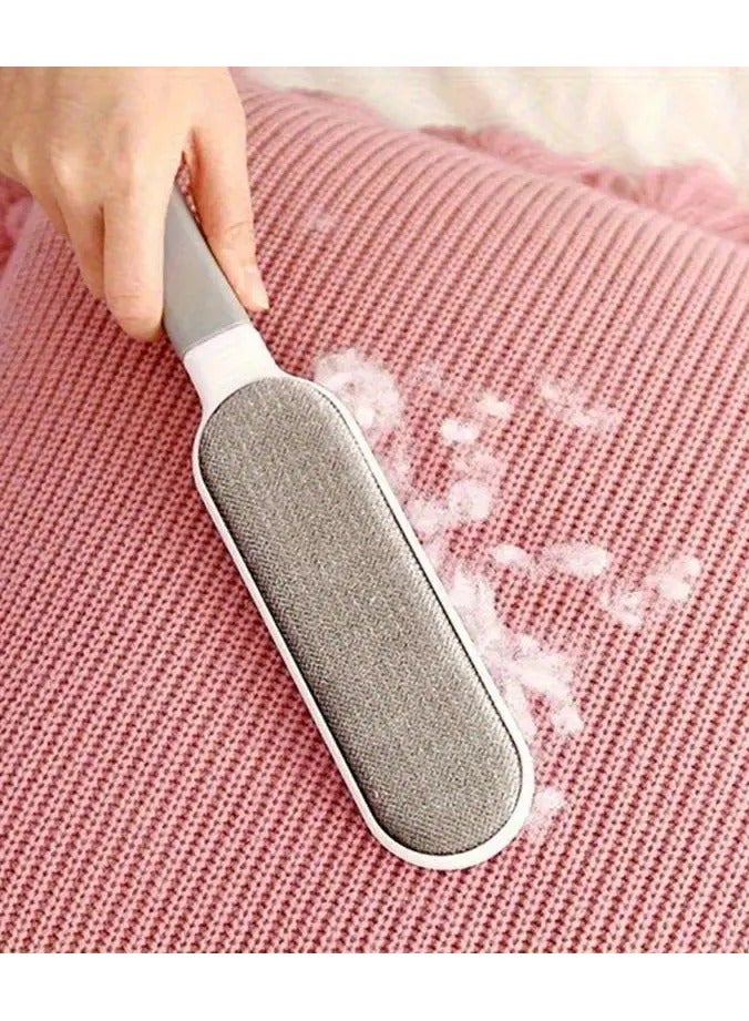 Reusable Lint Brush, Double-sided Pet Hair Removal Brush, Manual Electrostatic Sticky Lint Pet Hair Dust Brush, Carpet Pet Dog Cat Hair Remover Brush, For Clothing, Sofa, Furniture, Bedding, Carpet - Image 1