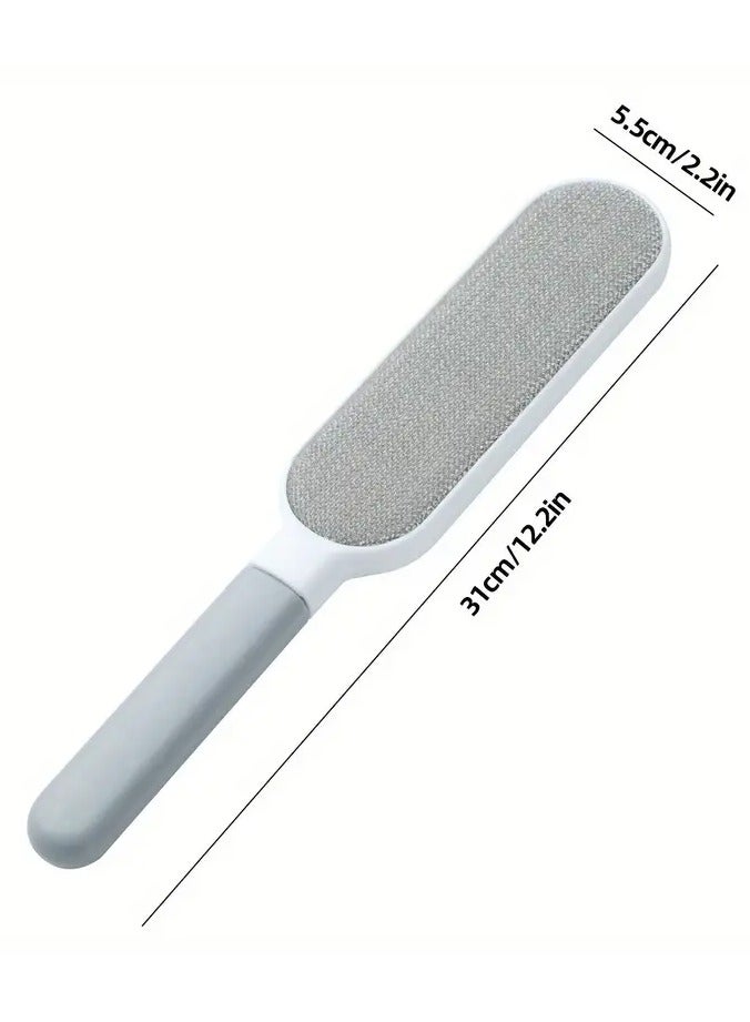 Reusable Lint Brush, Double-sided Pet Hair Removal Brush, Manual Electrostatic Sticky Lint Pet Hair Dust Brush, Carpet Pet Dog Cat Hair Remover Brush, For Clothing, Sofa, Furniture, Bedding, Carpet - Image 2