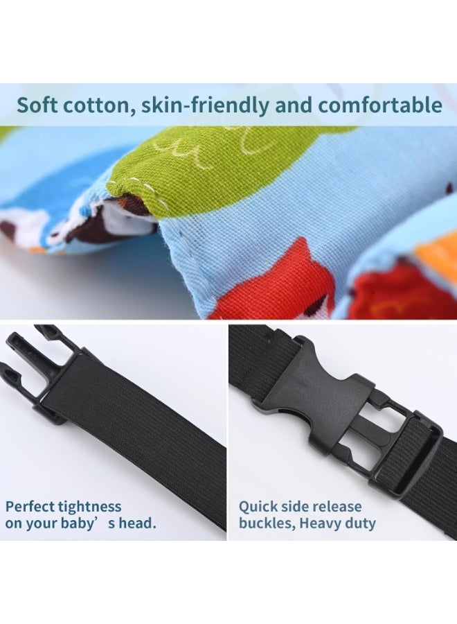 GUDOO Head Support for Stroller Car Seat - Head Band Strap Headrest for Sleeping Traveling for Toddler Kids Children Child Baby Infant - Image 4