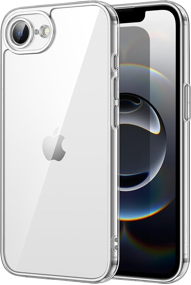 REALCASE Stylish Silicone Back Cover Case for iPhone 16E | Scratch Resistant Protective Crystal Clear Transparent Shock Proof Bumper Back Cover Case for iPhone 16E - Image 1