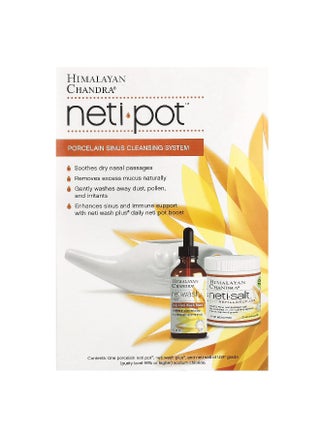 Himalayan Chandra, Neti Pot, Porcelain Sinus Cleansing System, 3 Piece Kit - pzsku/ZC80E67D00FA8F726C724Z/45/_/1745336464/2adb729e-ecde-4c30-a914-3b67f476f8c3