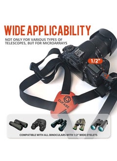 Binocular Harness Strap, Binocular Strap, Adjustable and Deluxe Binoculars Harness for Hunting, Cross Binocular Straps Harness, Fits for Carrying Binocular, Cameras, Rangefinders and More