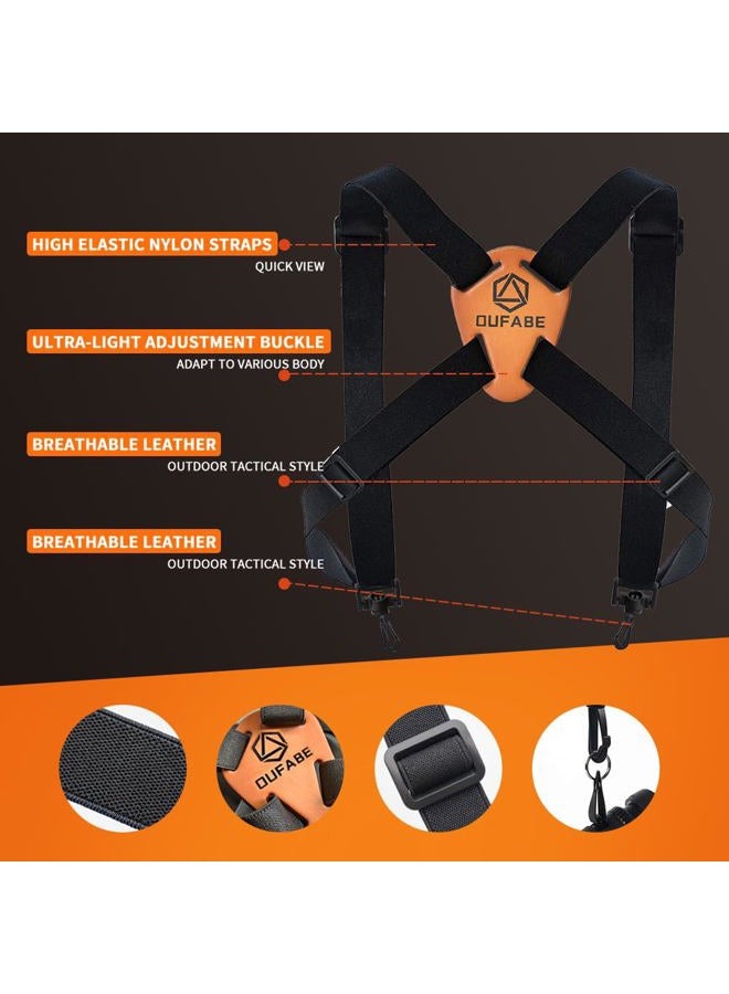 OUFABE Binocular Strap, Binocular Harness, Adjustable and Deluxe Straps for Binoculars, Cross Shoulder Strap, Fits for Carrying Binocular, Cameras, Rangefinders and More - Image 5