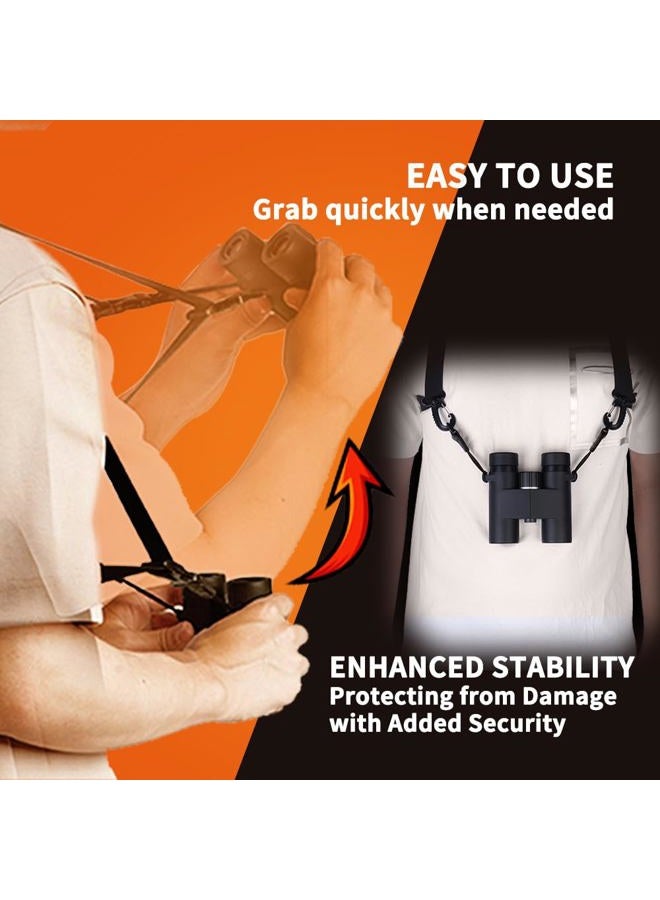OUFABE Binocular Strap, Binocular Harness, Adjustable and Deluxe Straps for Binoculars, Cross Shoulder Strap, Fits for Carrying Binocular, Cameras, Rangefinders and More - Image 4