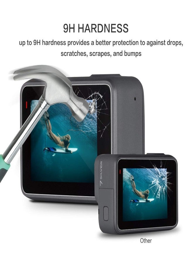 Action Pro 9H Screen Protector Front & Back Screen Protector Compatible With GoPro Hero 7 White and 7 Silver Action Camera (Pack of 2) - Image 5