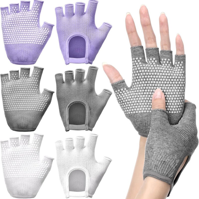 Yoga Gloves Professional Anti-slip Women's Aerial Yoga Pilates Sports Fitness Gloves - Image 3