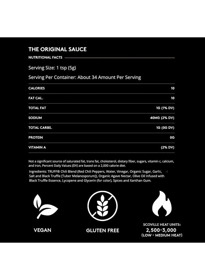 TRUFF Original Black Truffle Hot Sauce, Gourmet Hot Sauce with Ripe Chili Peppers, Black Truffle Oil, Organic Agave Nectar, Unique Flavor Experience in a Bottle, 6 oz. - Image 3