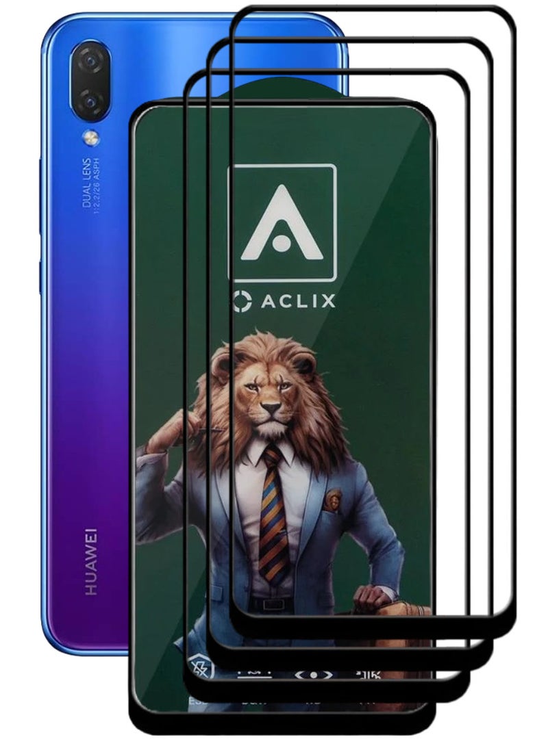 ACLIX 3 Pieces Antistatic ESD Dustproof Premium Quality High Definition Tempered Glass Screen Protector Designed For Huawei nova 3i - Image 1