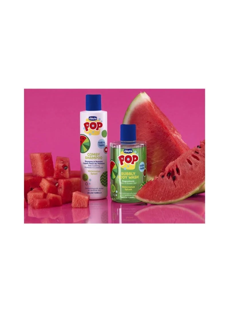 Chicco POP Bubbly Body Wash Watermelon Splash 300ml - Image 2