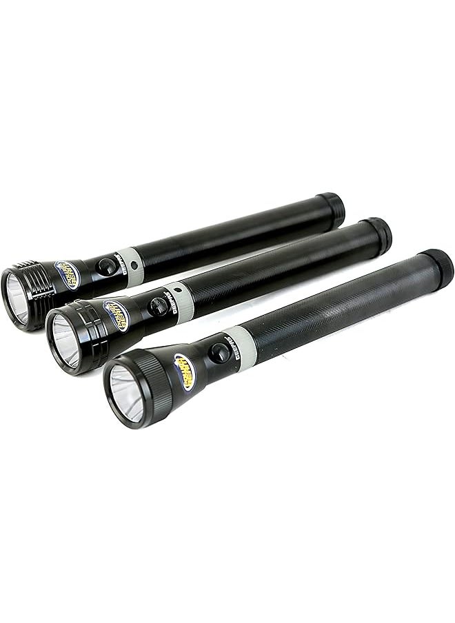 3 Rechargeable Led Flashlight Gfl4622