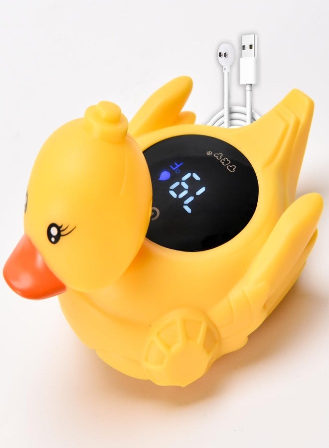 TKY Baby Bath Thermometer - Digital Floating Water Thermometer with LED Display & Color Temperature Alerts, Rechargeable Bath Toy for Infant Bathtub Safety, Newborn Bath Essentials Gift - Image 1