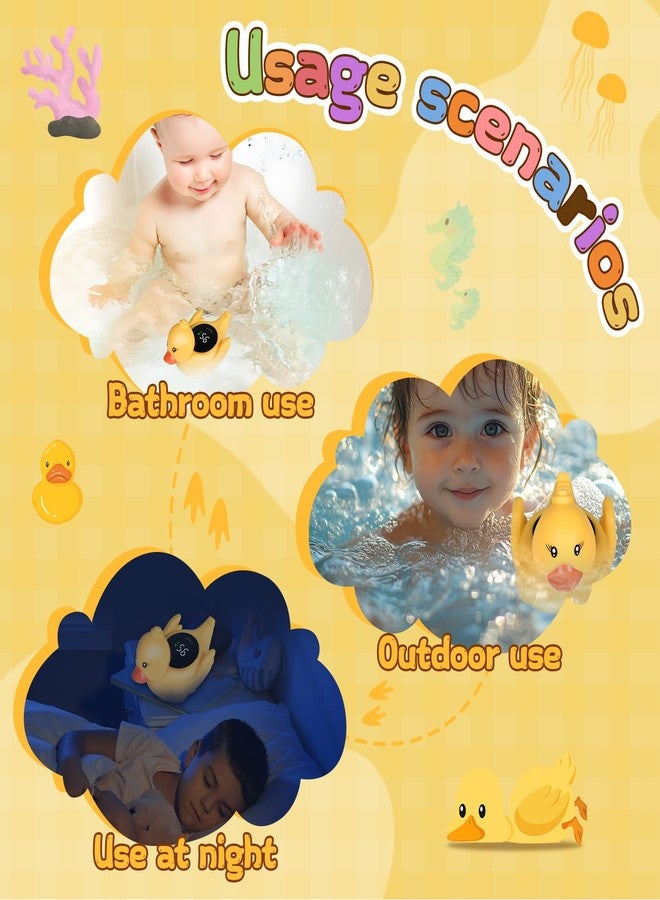 TKY Baby Bath Thermometer - Digital Floating Water Thermometer with LED Display & Color Temperature Alerts, Rechargeable Bath Toy for Infant Bathtub Safety, Newborn Bath Essentials Gift - Image 4