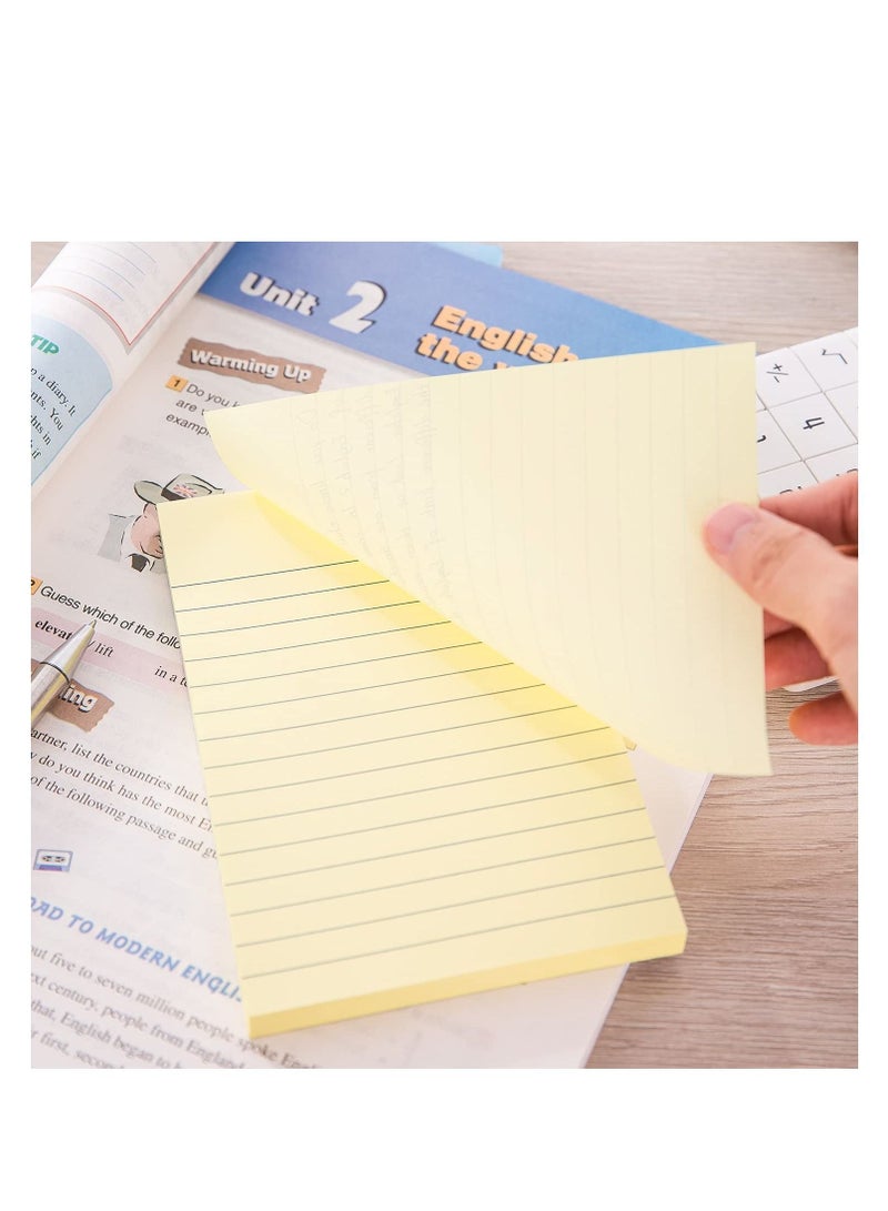 Deli 6-Pad To-Do Ruled Sticky Notes 6x4 Inch Size Yellow Colour - Image 5