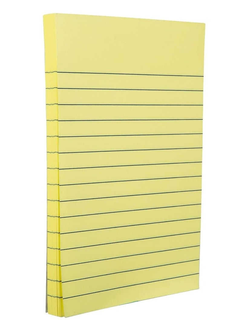 Deli 6-Pad To-Do Ruled Sticky Notes 6x4 Inch Size Yellow Colour - Image 3