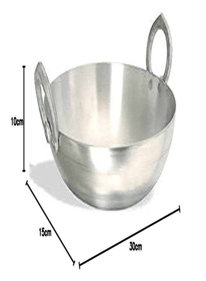 SHIFA CRAFT Aluminium kadhai Premium Range of Aluminum Kadhai Deep kadhai | Non Induction Kadai | Non Stick Kadai | Cooking for sabji, halawa, Anything (2 Litre) - Image 2