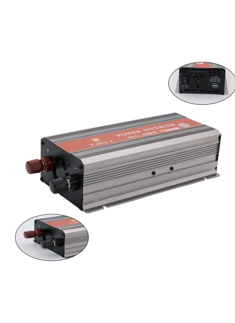 Toby's - Toby's 600W Car Inverter DC 12V to AC 220V Auto Voltage Converter - Image 1
