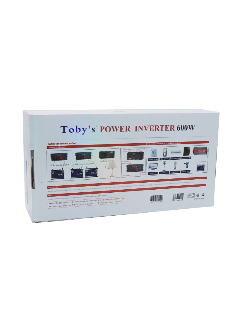 Toby's - Toby's 600W Car Inverter DC 12V to AC 220V Auto Voltage Converter - Image 1