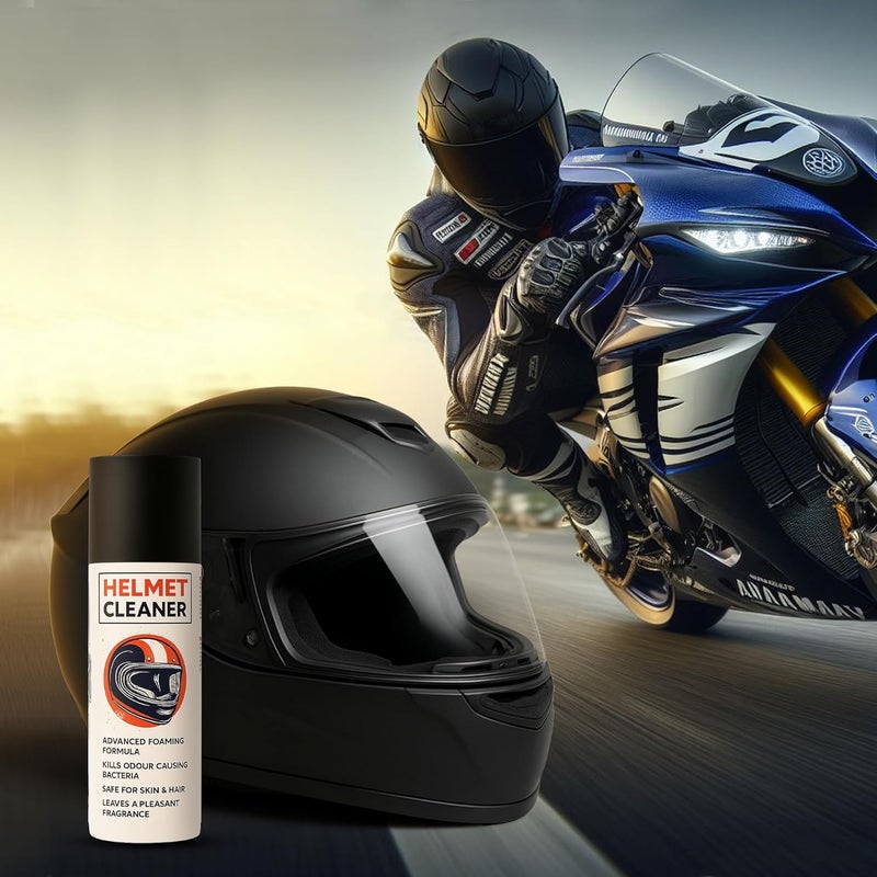 shinexpro Helmet Cleaner Spray - 125mL - Anti-Bacterial Foaming Helmet Cleaner Spray, Safe For Skin & Hair - Deep Cleans Helmet Interior & Removes Bad Odor - Image 5
