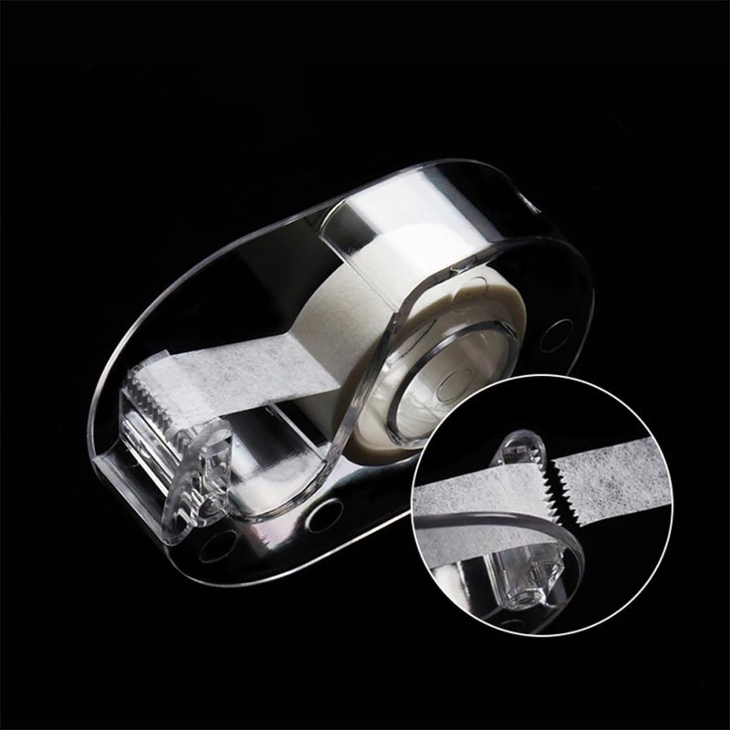 5 Pack Acrylic Eyelash Tape Cutter Dispenser Non Woven Tape Roll Holder Portable Desk Organizer - Image 4